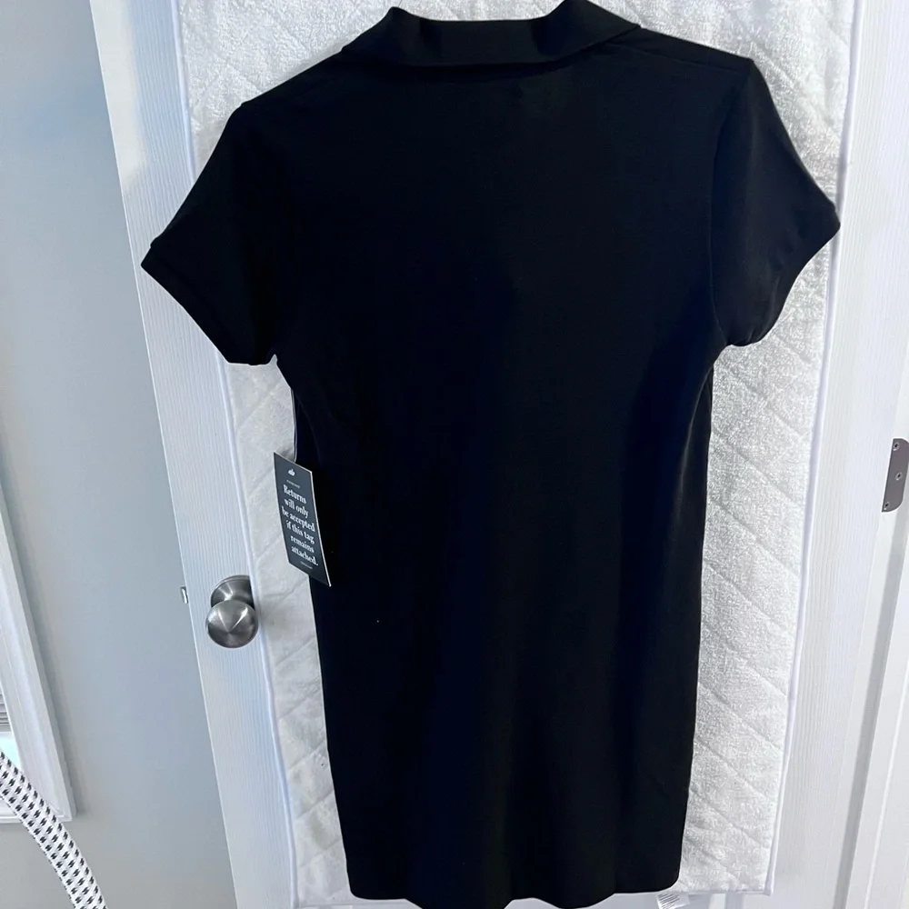 Black Hutton Polo Dress - Picture 4 of 4